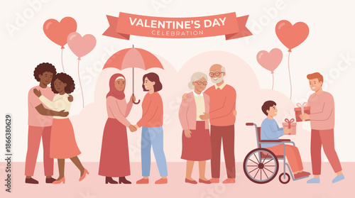 Celebrating valentine's day with love and inclusivity