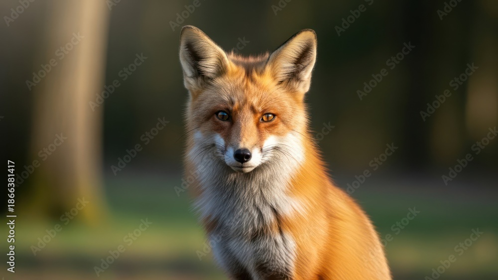 Fototapeta premium Alert fox