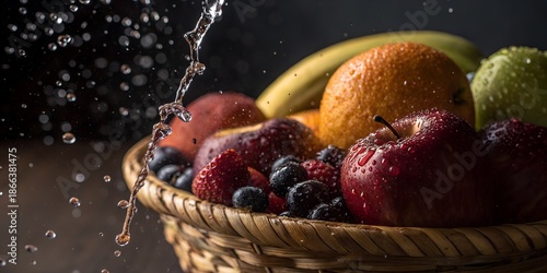 fruits in water
