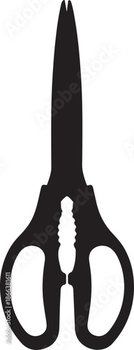 scissors with open blades