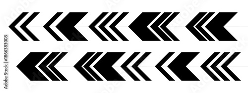 矢印. traffic directional arrows sign. Left arrow for road direction. Flashing direction indicators