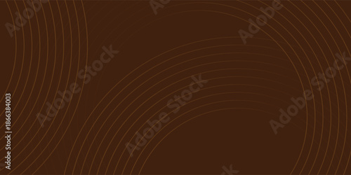 Abstract Dark Brown Curved Lines Minimalist Monochromatic Background