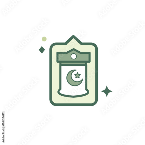 Islamic Prayer Board Icon for Ramadan