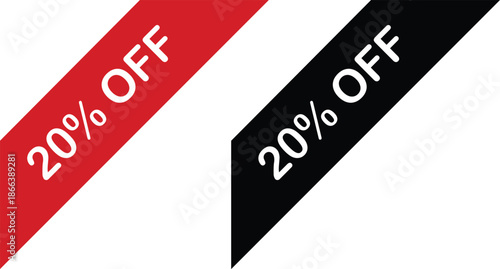 Discount percent tag icon set.Shopping tag, discount coupon, label with percentage symbol, low price.Promotion price tag icon collection.