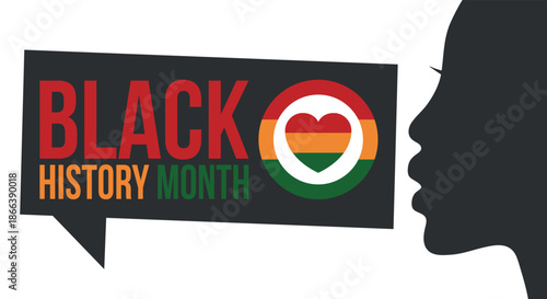 Black History Month. African American History. Celebrated annual. February and October. Poster, card, banner, background. Vector illustration