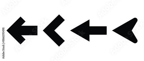 arrow icon set, arrow pointing icon set, left side arrow icon set, arrow direction head and cursor arrow icon set, black and white arrows icon set,