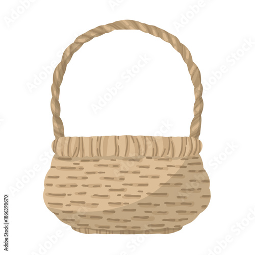 Garden metal tub with flowers text, vector illustration. Hand drawn zinc bucket or flower pot in rustic farmhouse style isolated on white for gardening design and spring decor.