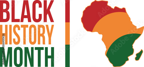 Black History Month. African American History. Celebrated annual. February and October. Poster, card, banner, background. Vector illustration