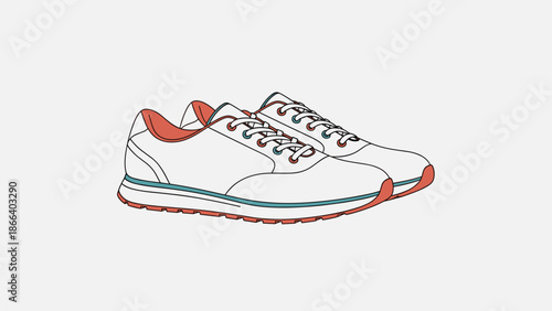 Pair of stylish sneakers with orange and green accents.