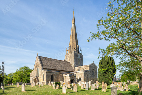 Εκτύπωση καμβά St Marys church in the town of Bampton, Oxfordshire, England UK