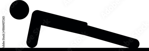 Push up icon. Fitness signs and symbols.