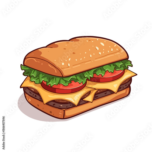 Delicious Sandwich Design Very Cool