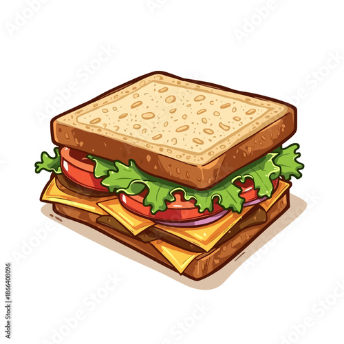Delicious Sandwich Design Very Cool