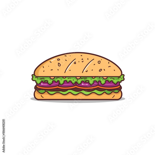 Delicious Sandwich Design Very Cool