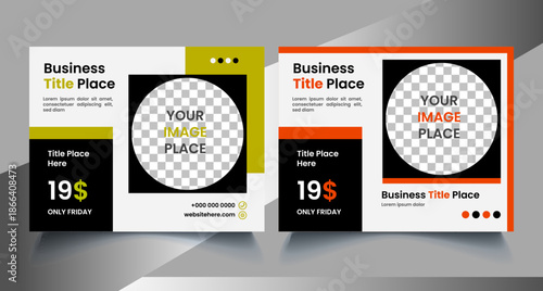 banner design modern professional social media post