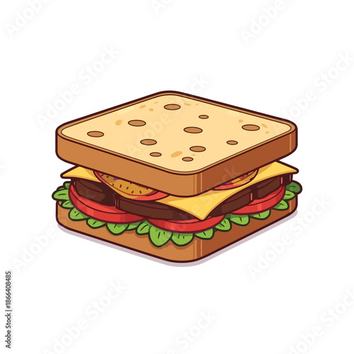 Delicious Sandwich Design Very Cool