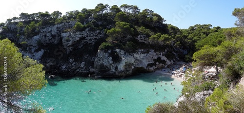 Tableau sur toile Cala Macarelleta, Menorca Island, Balearic Islands - Spain