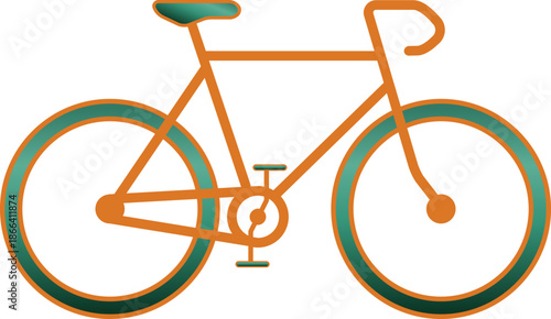 Stylish Road Bike Vector Illustration with Drop Handlebars