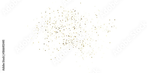 Fotografie A sprinkle of fine gold glitter particles creating a beautiful abstract texture