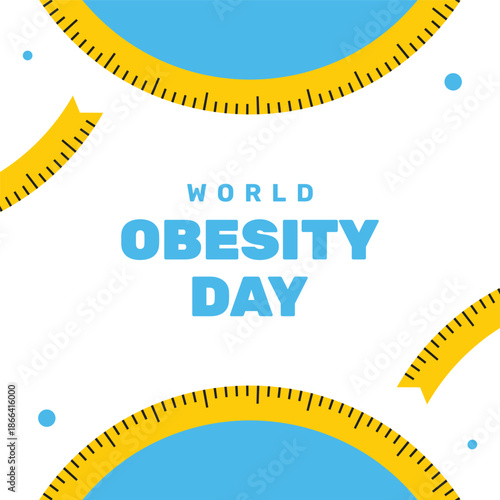 World Obesity Day Illustration Design Event background
