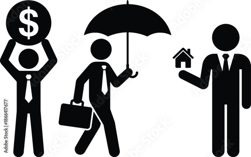 Financial protection and home ownership for businessman