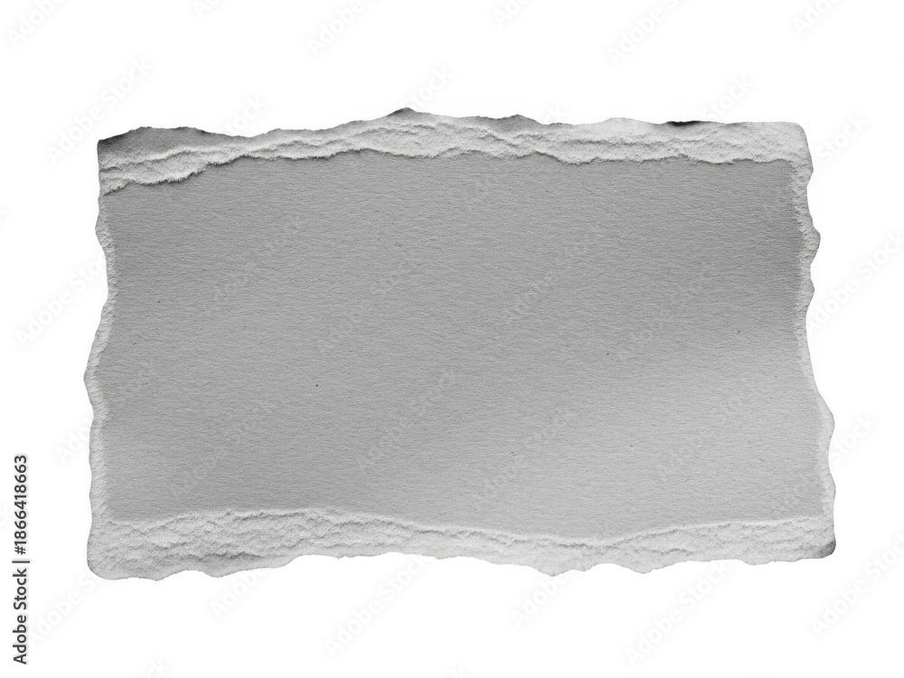 Obraz premium Torn paper edge isolated on transparent background