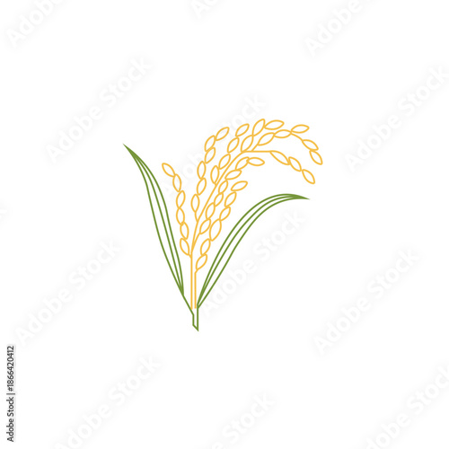 Rice Icon, Free Victor For Design, Dhan, Coloring Rice-8