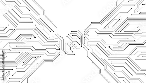 Abstract digital background with technology circuit board texture. Electronic motherboard illustration. Communication and engineering concept.