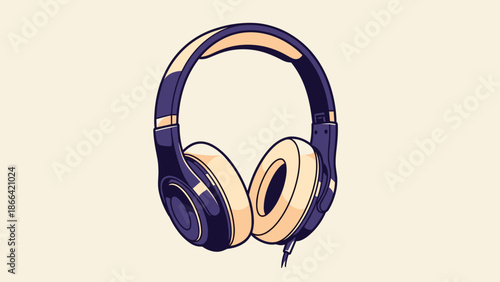 Stylish OverEar Headphones with Plush Earpads and Sleek Design.