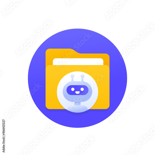 AI Agent icon with folder for apps