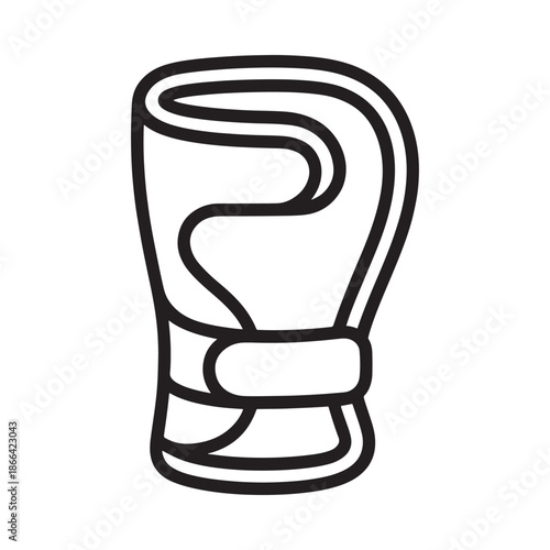 Line drawing of a right arm in a cast