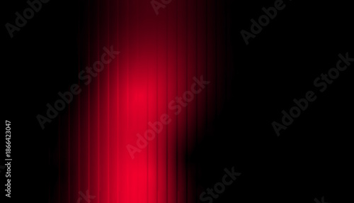 A dramatic abstract background featuring a vertical beam of intense red light glowing through a textured dark surface. This visual uses high contrast and subtle vertical lines to create a tech designs
