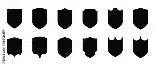 set of shield icon, Shield Icon Vector Set for Protect Security, set of heraldic shield icon, vector illustration.