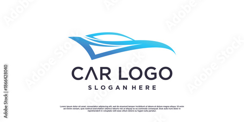 Car logo icon design with modern creative concept idea