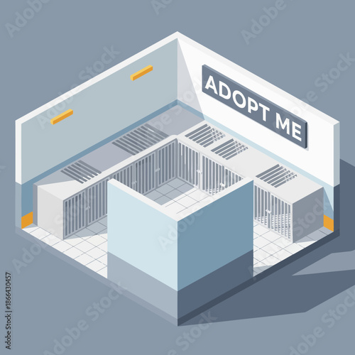 3D Illustration of Adopt Me Pet Cages.