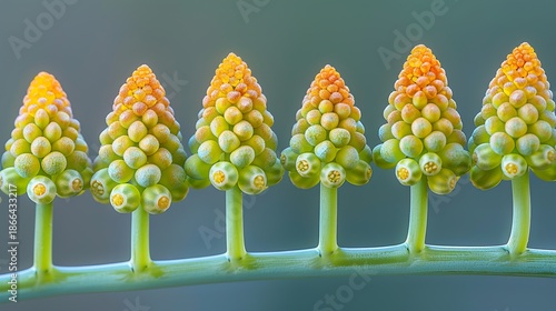 Fresh Green and Yellow Flower with Natural Floral Beauty