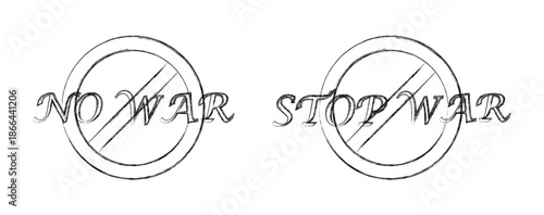 hand drawn font. stop war text vector design. no war lettering with brush style graphic png and vector illustration on transparent background.