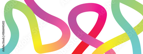 Abstract doodle lines, rainbow-colored confetti, seamless pattern. Endless background, colorful curves, dots. Repeating print, modern texture design with geometric scribbles.