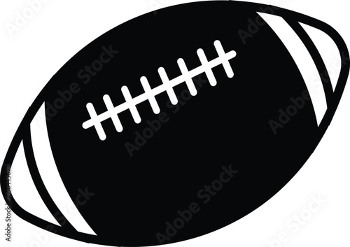 Football clip art design on plain white transparent isolated background for card, shirt, hoodie, sweatshirt, apparel, card, tag, mug, icon, poster or badge, tailgates and touchdowns