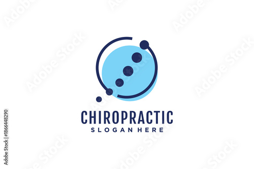 Chiropractic logo vector with creative design concept