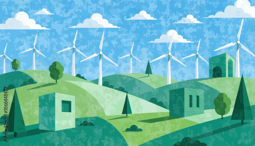 Dynamic Isometric Metropolitan Area Showing Residential and Office Buildings