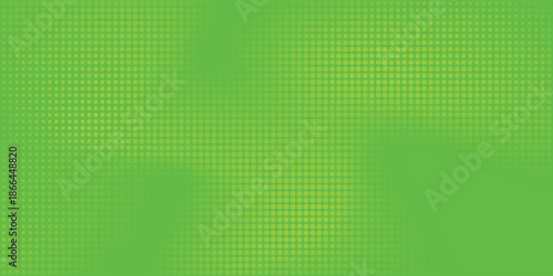 Abstract halftone dots green color pattern texture with circle digital design background. Nature dotted simple design. Sport style.
