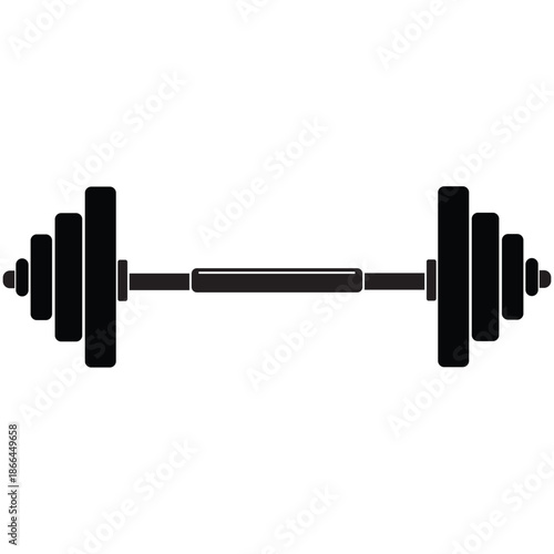 GYM dumbbell isolated on white background