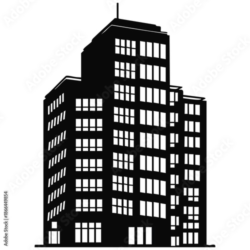 silhouettes of highrise buildings