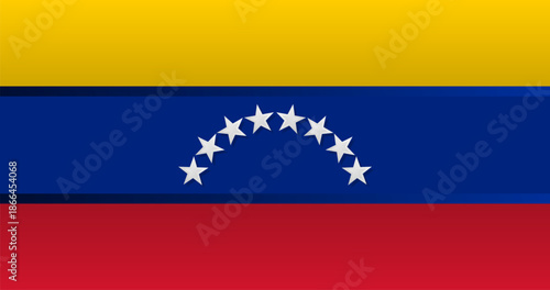 Venezuela flag vector illustration in 3D style