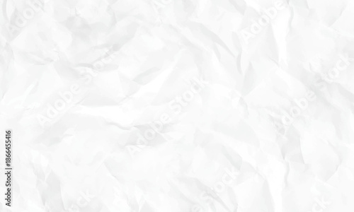 white crumpled paper. White crumpled paper texture background. White creased paper.