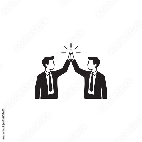 Business Team Success High Five Icon