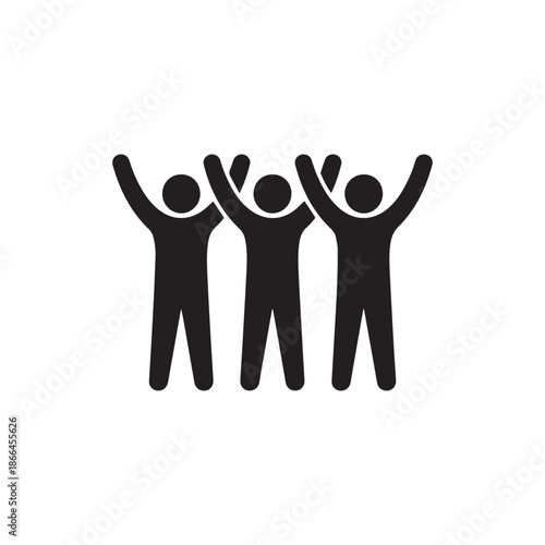 Celebrating Team Success People Icon