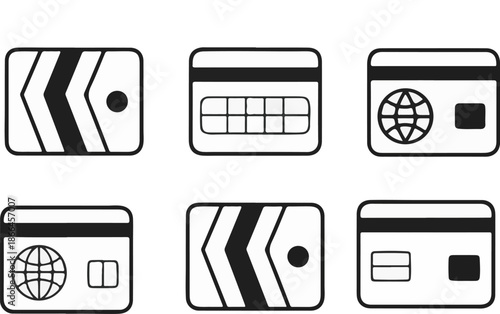 credit card icons vector, icon, sign, set, illustration, symbol, button, business, web, computer, phone, design, technology, card, internet, book, telephone, app, mobile, calculator, electronic, equip