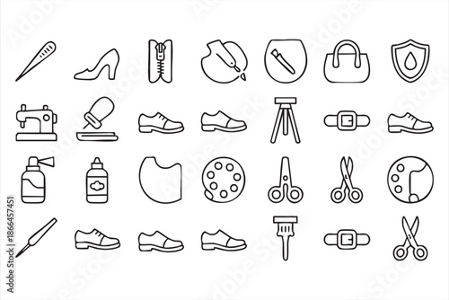 Sewing and Tailoring Icons for Textile Workflow Interfaces